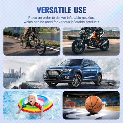 TIREWELL Tire Inflator Portable Air Compressor, 12V 150PSI Air Pump for Car, SUV, Motorcycle, Bicycle, Tire Inflator with Gauge, Air Car Pump with Battery Clamp and 5M Hose, Twin Cylinder Air Pump