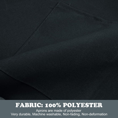 SINLAND Kids Apron with Pocket 2 Pack Adjustable Children Chef Apron for Cooking Baking Painting (M: 6-12 Years)…