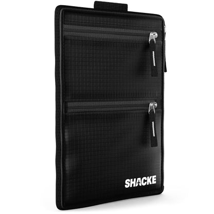 Shacke Hidden Travel Belt Wallet w/RFID Blocker (Black with Black Strap)
