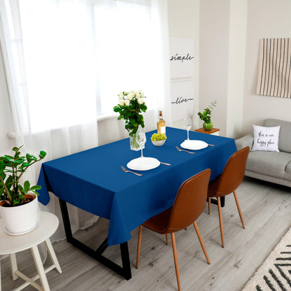 Utopia Kitchen 2 Pack 6 Foot Rectangle Table Cloth [60x102 Inches, Royal Blue] Stain and Wrinkle Resistant Tablecloth Washable Polyester Cover for Dining, Buffet Parties, Picnic and Weddings