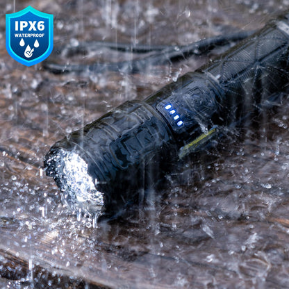 taoquwe Rechargeable LED Flashlights High Lumens, 99,000 Lumen Super Bright Flashlight with 7 Modes & Waterproof, Powerful USB Rechargeable Handheld Flash Light for Camping Home(2 Pack)