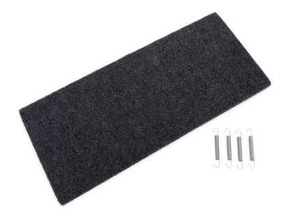 Camco Wrap Around Step Rug- Protects Your RV from Unwanted Tracked in Dirt, Works on Electrical and Manual RV Steps - Extra Large (Gray) (42935)