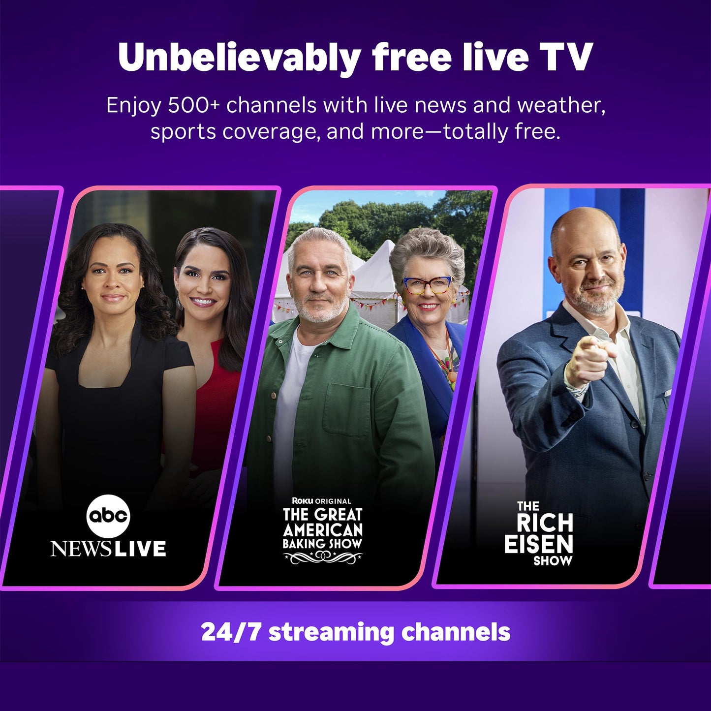 Roku Streaming Stick Plus 2025 - 4K & HDR Roku Streaming Device for TV with Voice Remote - Free & Live TV