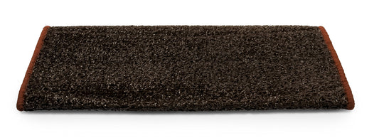 Camco 42949 RV Step Rug (Premium Radius Wrap Around Step Rug, Turf Material (22" Wide) - Brown)