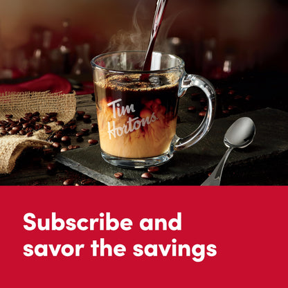 Tim Hortons Original Blend, Medium Roast Ground Coffee, Perfectly Balanced, Always Smooth, Made with 100% Arabica Beans, 12 Ounce Bag