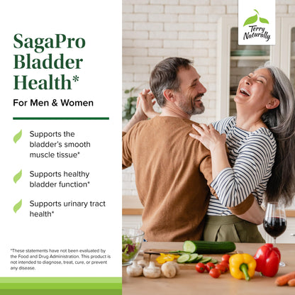 Terry Naturally SagaPro Bladder - Bladder Support Supplement - Dietary Supplement with Angelica Leaf Extract - Vegan Capsules to Aid Urinary Tract Function & Health - 60 Capsules