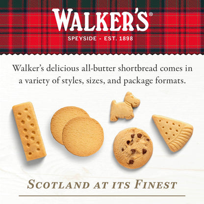 Walker's Shortbread Highlanders, All-Butter Shortbread Cookies, 4.8 Oz Box