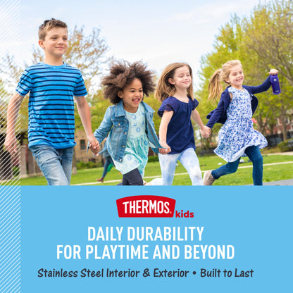 THERMOS FUNTAINER 16 Ounce Stainless Steel Vacuum Insulated Bottle with Wide Spout Lid, MINECRAFT