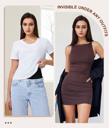 URSEXYLY Women Waist Trainer Corset Zipper Hook Shapewear Double Control Body Shaper Tummy Control Waist Cincher (3XL, Black)