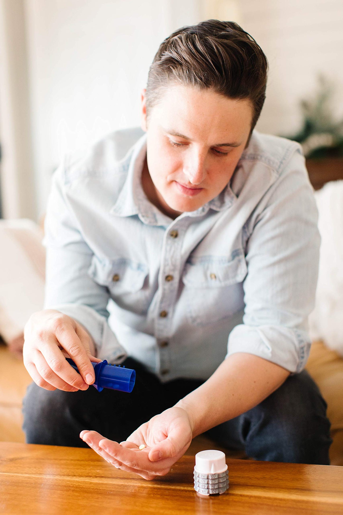 Safe Rx | Locking Pill Bottle | Pill Container Combination Lock | Tamper Evident | Child Resistant | Senior Friendly Easy Open Cap | Prescription Medication | Travel Pill Bottle | Medicine Organizer