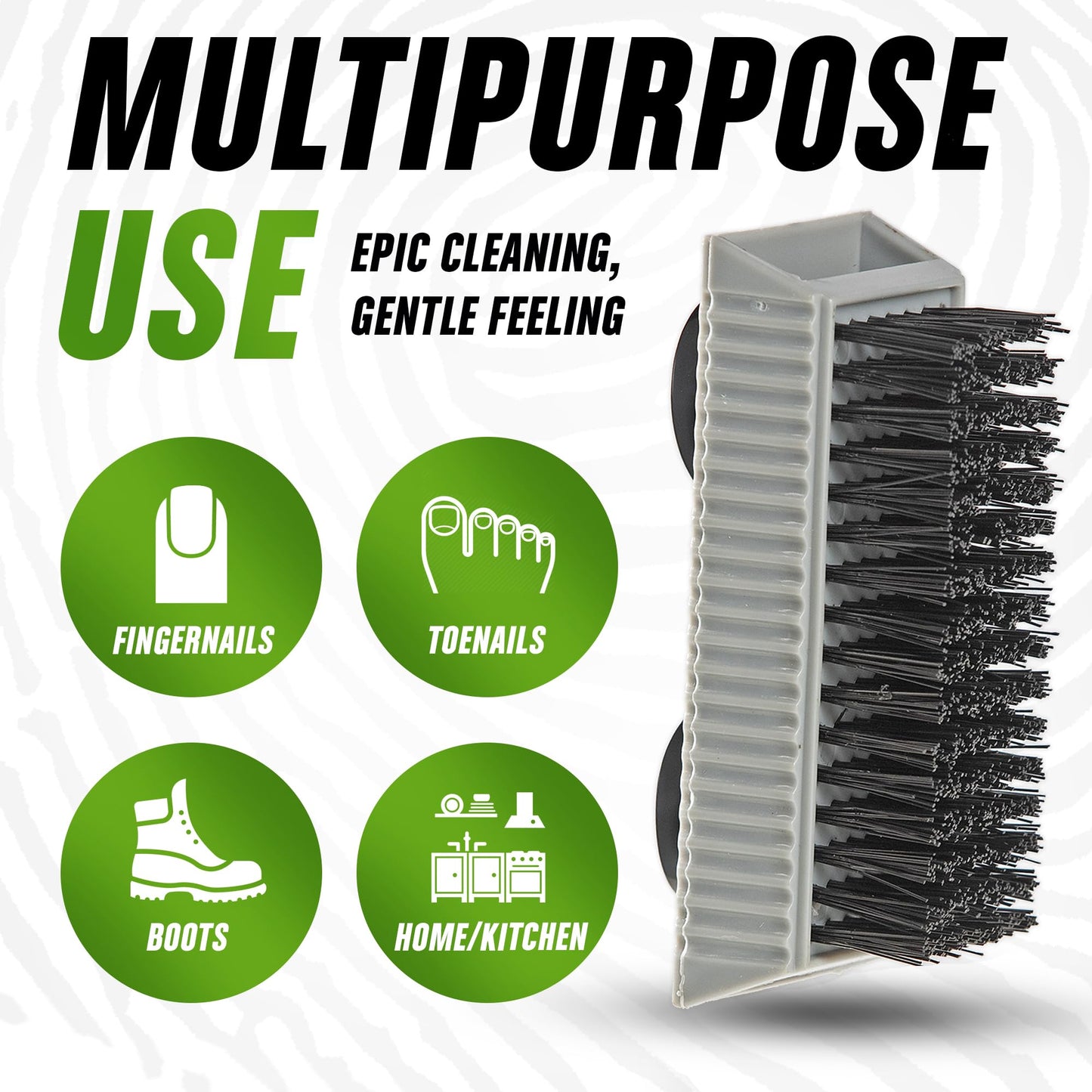 Grip Clean Squeeze Bottle & Brush Combo - Heavy-Duty Degreaser Hand Cleaner & Nail Brush Set - Tackle Grease, Oil, & Grime with Natural Pumice Soap & Nail Cleaning Scrub for Clean Hands & Nails