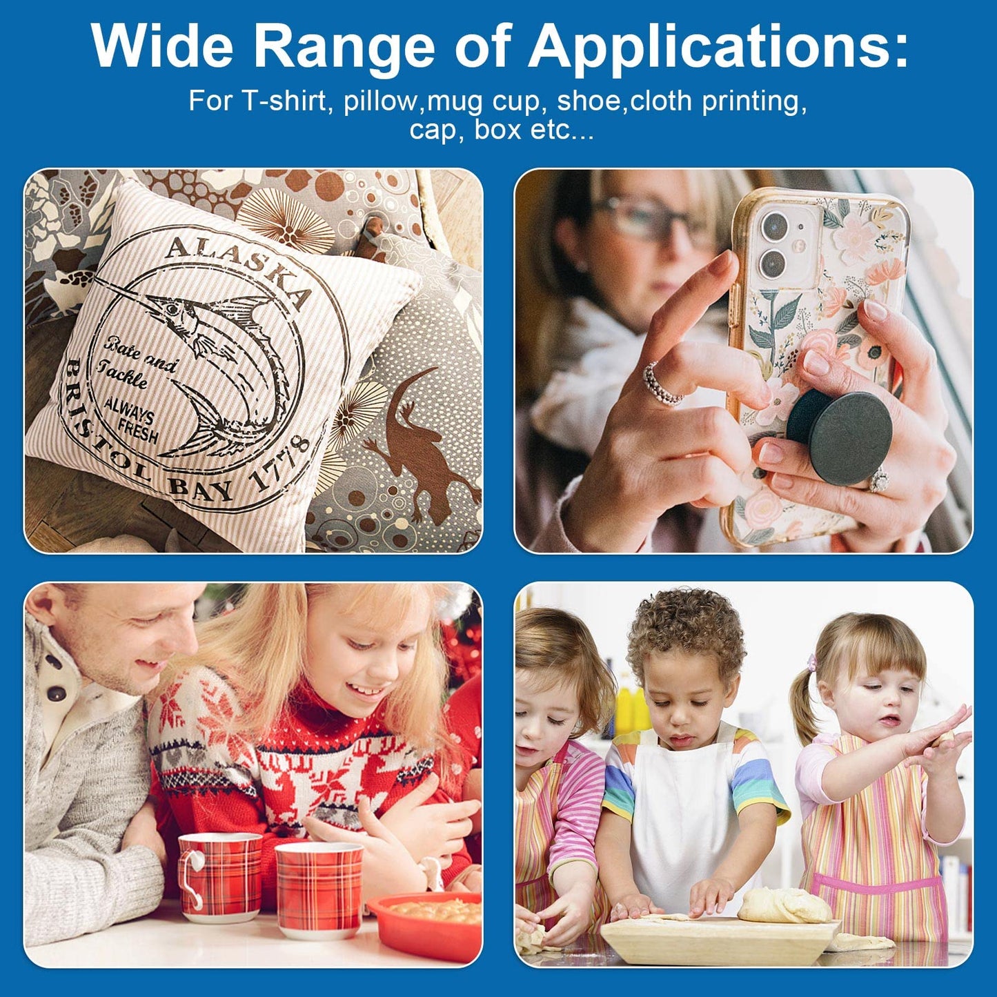 Xcinkjet Sublimation Ink Refilled for ET-2800 ET-2803 WF-7210 WF-7720 ET-4700 ET-2760 ET-2850 ET-15000 ET2720 WF7710 ET-4800 ET2650 ET2750 WF2750 WF3620 Printer(BK*2 C*1 M*1 Y*1 All 5 Packs)