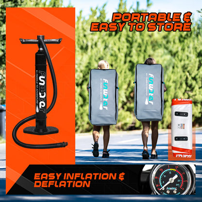 FunWater Stand Up Paddle Board Ultra-Light Inflatable Paddleboard with SUP Accessories for Adults & Youth of All Skill Levels (Classic Cruise)