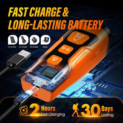 YUYQA Dog Bark Deterrent Device, 3X Ultrasonic Anti Barking, 6 Training Modes 23 FT Range Barks No More Indoors Outdoors Behavior Correct Safe & Humane Rechargeable Compact Bark Control for Dogs