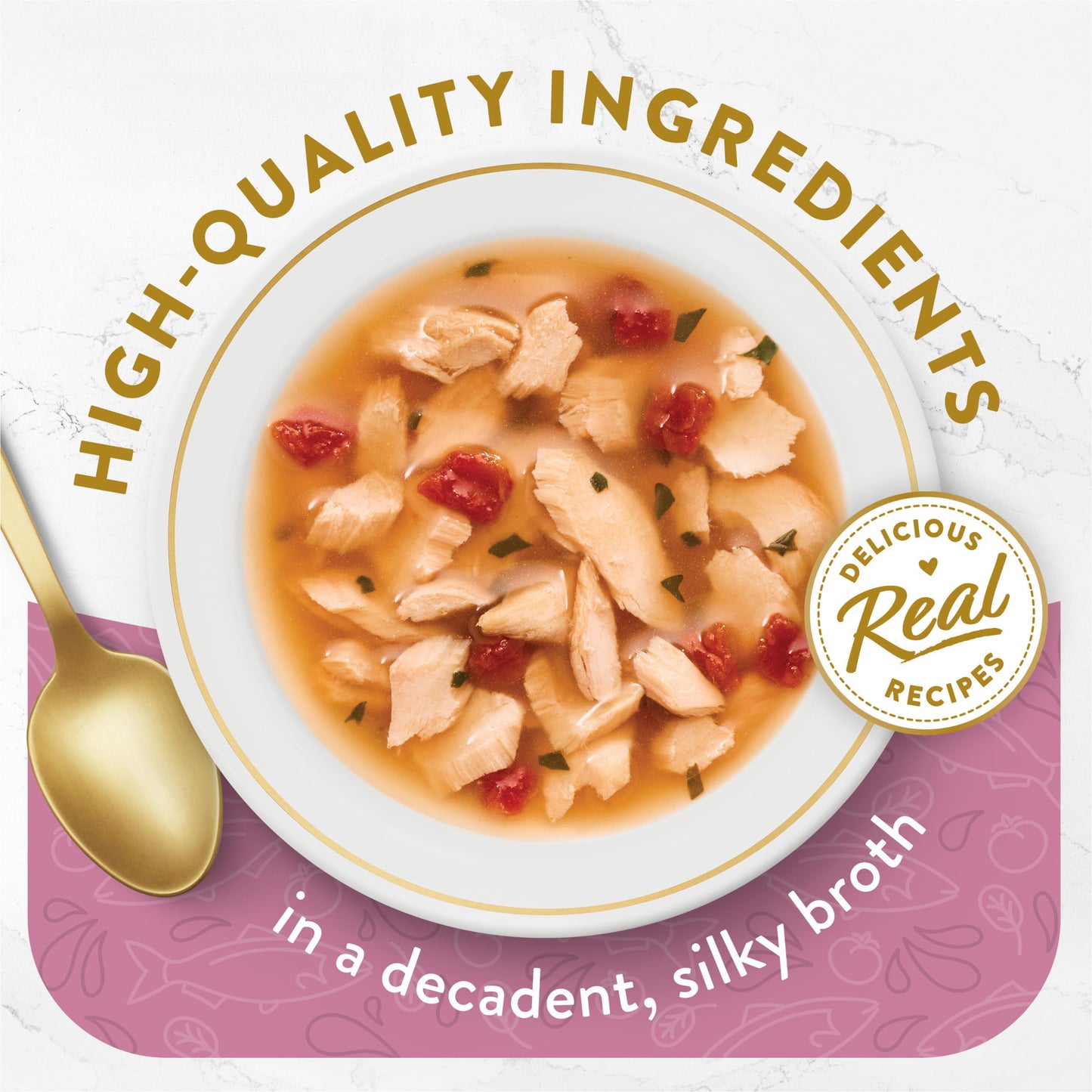 Purina Fancy Feast Lickable Wet Cat Food Broth Topper Complement, Classic With Wild Salmon and Vegetables - (Pack of 16) 1.4 oz. Pouches