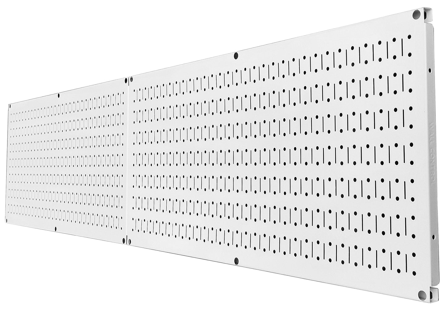 Wall Control Pegboard Rack Home & Garage Tool Storage & Organization White Metal Pegboard Pack - Two 32-Inch x 16-Inch White Steel Peg Board Panels