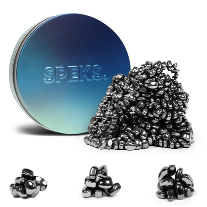 Speks Original Crags Ferrite Putty | 500+ Ferrite Stones in a Tin, Fidget Toy for Stress Relief, Sensory Desk Toy for Adults & Teens 14+ | Blue Gradient, Medium