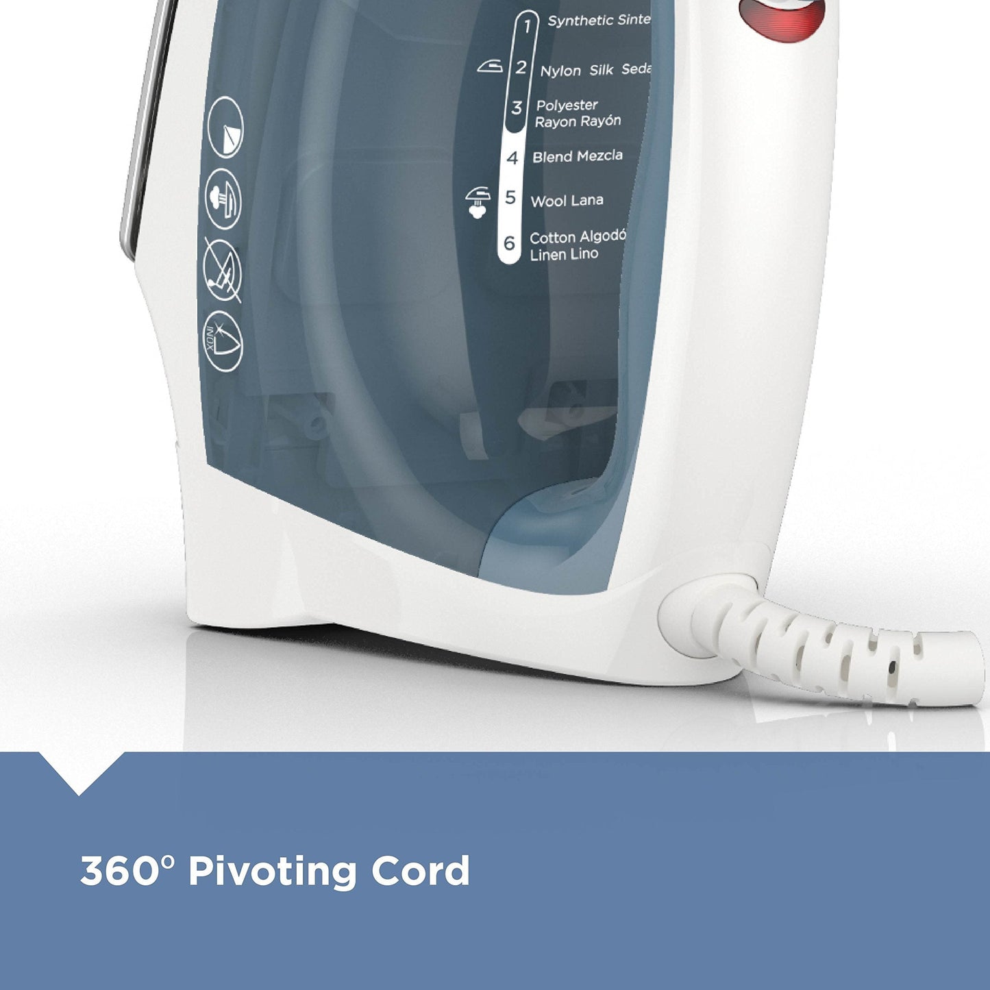 BLACK+DECKER Easy Steam Compact Iron for Clothes, Automatic Shutoff, Nonstick Plate, Light Weight, 1200 Watts