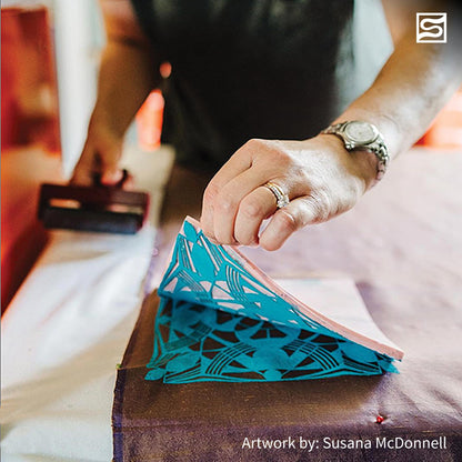 Speedball 4131 Linoleum Cutter – 5 Assorted Lino Cutters Includes Plastic Storage Handle, Made in The USA