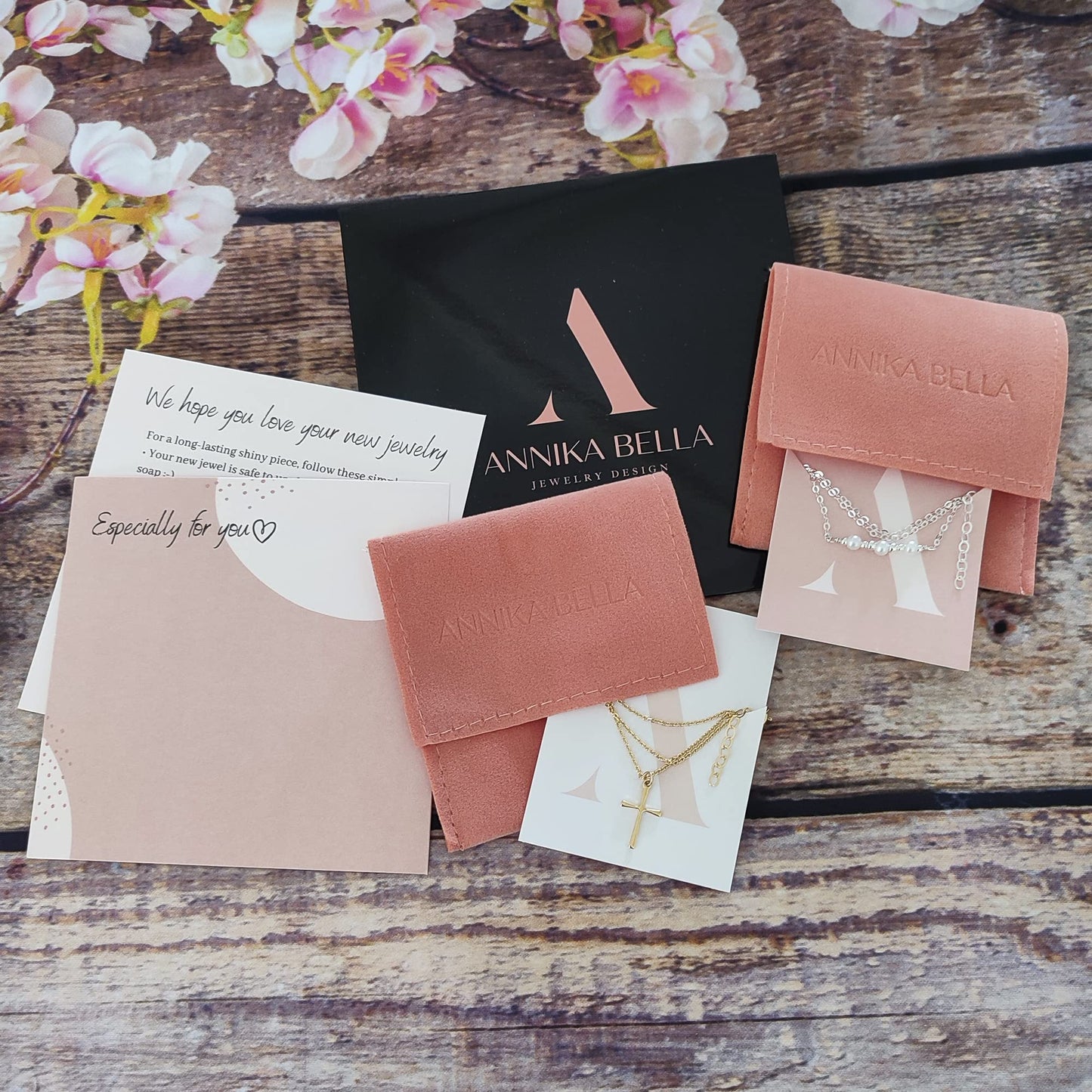 Annika Bella Small Cross Necklace, 925 Sterling Silver Faith Jewelry, Religious Tiny Pendant Charm Necklaces, Gift for Her (Silver)