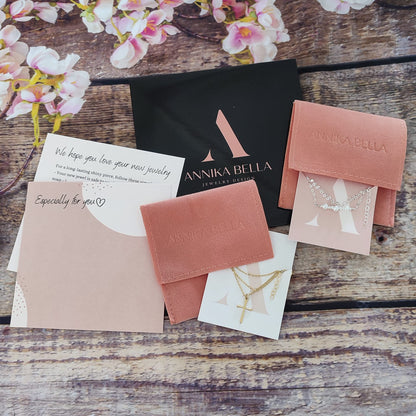 Annika Bella Small Cross Necklace, 925 Sterling Silver Faith Jewelry, Religious Tiny Pendant Charm Necklaces, Gift for Her (Silver)