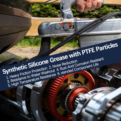 BTAS Dielectric Grease for Electrical Connectors Automotive Spark Plug Boot Battery Terminal Marine Dialectical Electronics Wiring Die Electric Contact Silicone Dialectric Grease 1 oz 1 Pcs