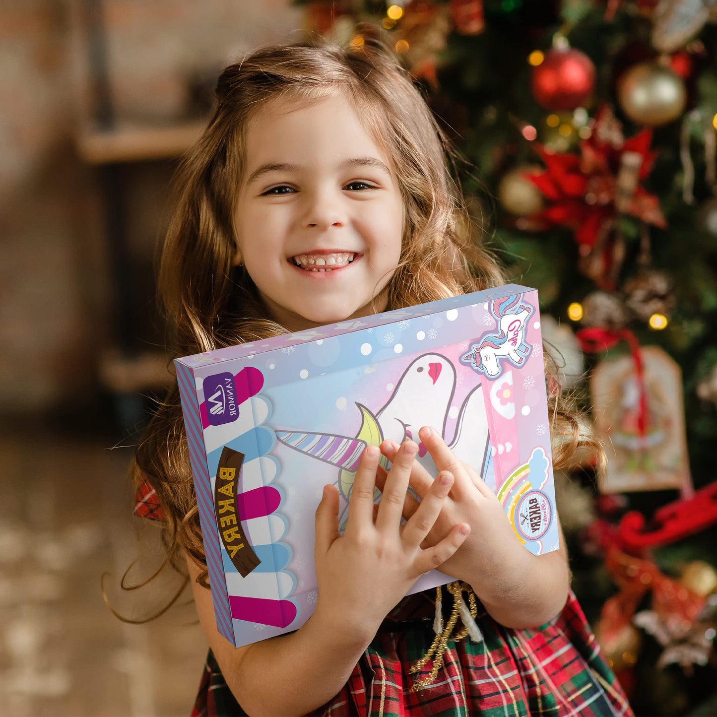 Vanmor Unicorn Kids Cooking and Baking Sets, 11Pcs Kids Aprons for Girls, Kids Chef Hat and Pink Apron, Mitt & Utensil for Toddler Dress Up Chef Costume Birthday Gifts for 3 4 5 6 7 8 Years Old Girls