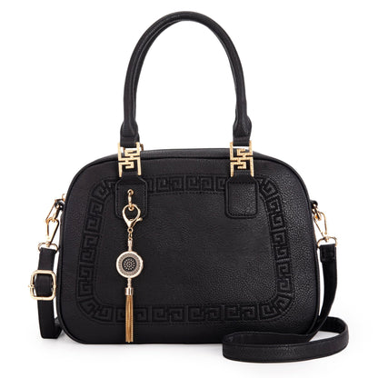 Montana West Crossbody Satchel Bag Small Top Handle Purse Barrel Handbag Tote Hobo Designer Gift MWC-S041BK