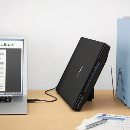 Epson - Perfection V39 II - Color Photo and Document Flatbed Scanner - 4800 dpi Optical Resolution - High-Rise, Removable Lid - Scan to Cloud - USB Power - Image Scanning - Black