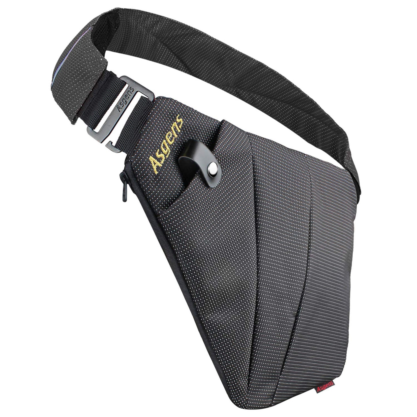 Asgens Multi-Purpose Anti-Thief Hidden Security Underarm Shoulder Armpit Messenger Chest Portable Backpack for Phone Money Passport Tactical Bag (Black/Right Hand)