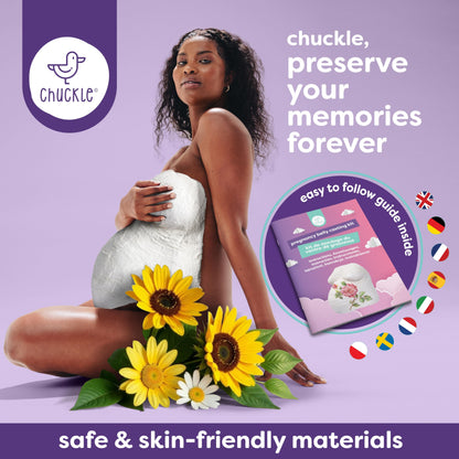 chuckle - Belly Casting Kit – Create a Beautiful 3D Pregnancy Keepsake, Easy DIY Belly Mold for Expecting Moms, Celebrate Your Journey into Motherhood
