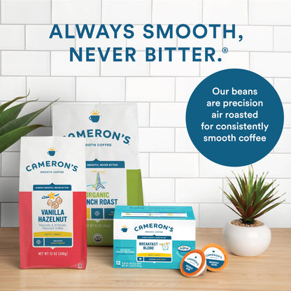 Cameron's Coffee Single Serve Pods, Flavored, Toasted Southern Pecan, 12 Count (Pack of 6)