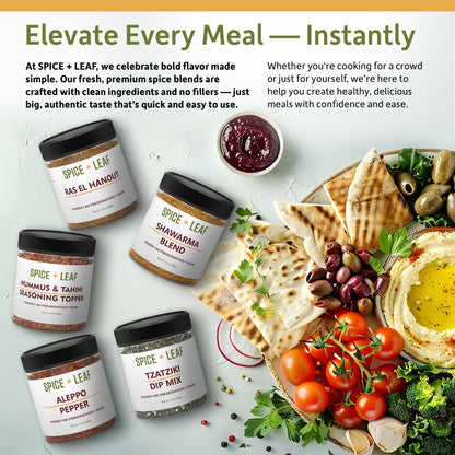 Premium Aleppo Pepper by SPICE + LEAF - Vegan Kosher Preservative Free Red Middle Eastern Mild Pepper Flakes, 3.5 oz