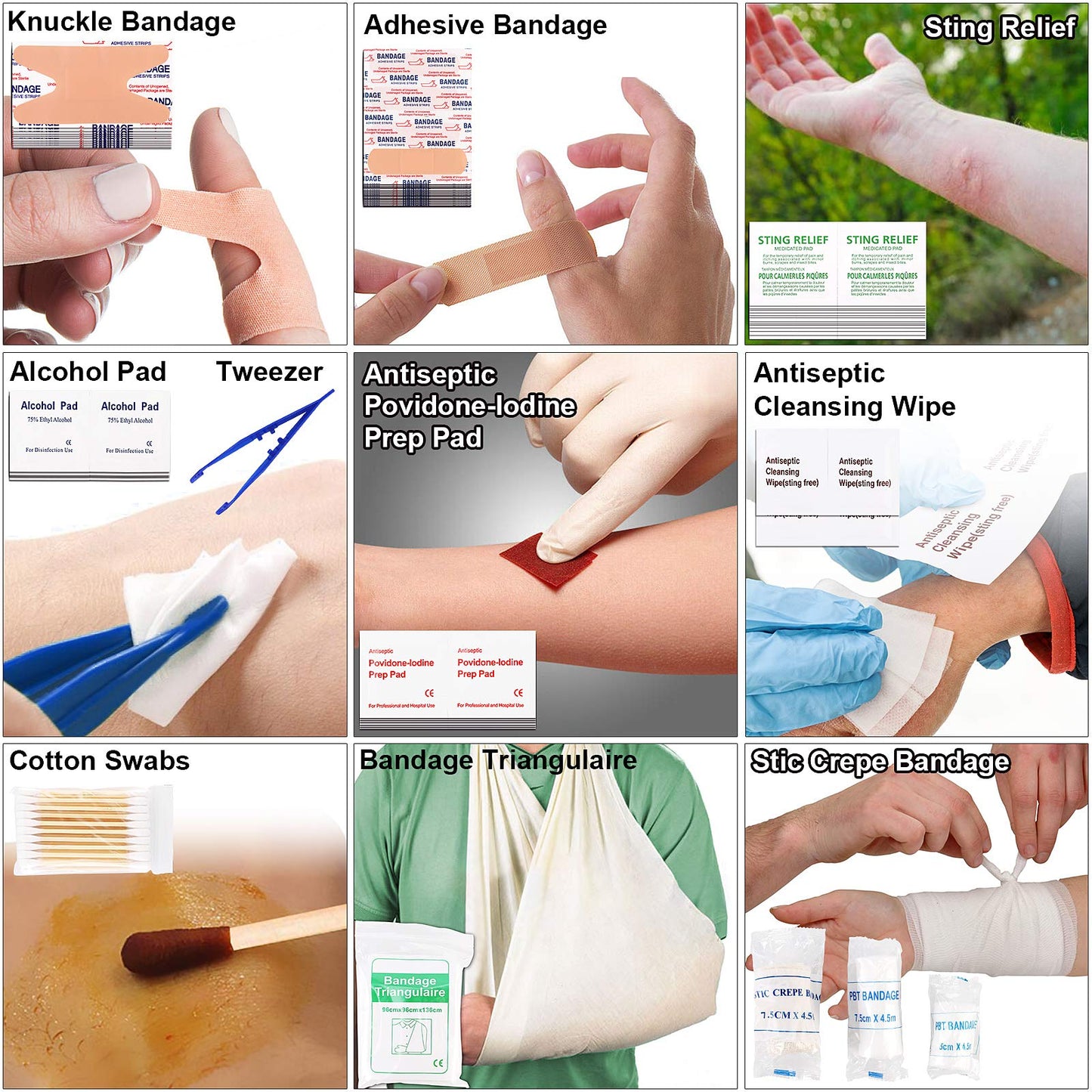 216 Pcs, Professional Survival Gear Equipment Tools First Aid Supplies kit for SOS Emergency Hiking Hunting Disaster Camping Adventures (Black)