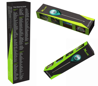 XLUX Soil Moisture Meter, Plant Water Monitor, Hygrometer Sensor for Gardening, Farming, Indoor and Outdoor Plants, No Batteries Required