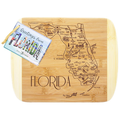 Totally Bamboo A Slice of Life Florida State Serving and Cutting Board, 11" x 8.75"