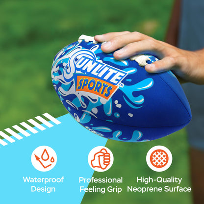 Sunlite Sports Waterproof Football, Outdoor Play, For Pool Beach Lake Park Water Toy, For Kids Children Teens Adults, Family Fun