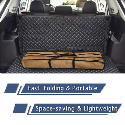 CampLand Aluminum Table Height Adjustable Folding Table Camping Outdoor Lightweight for Camping, Beach, Backyards, BBQ, Party