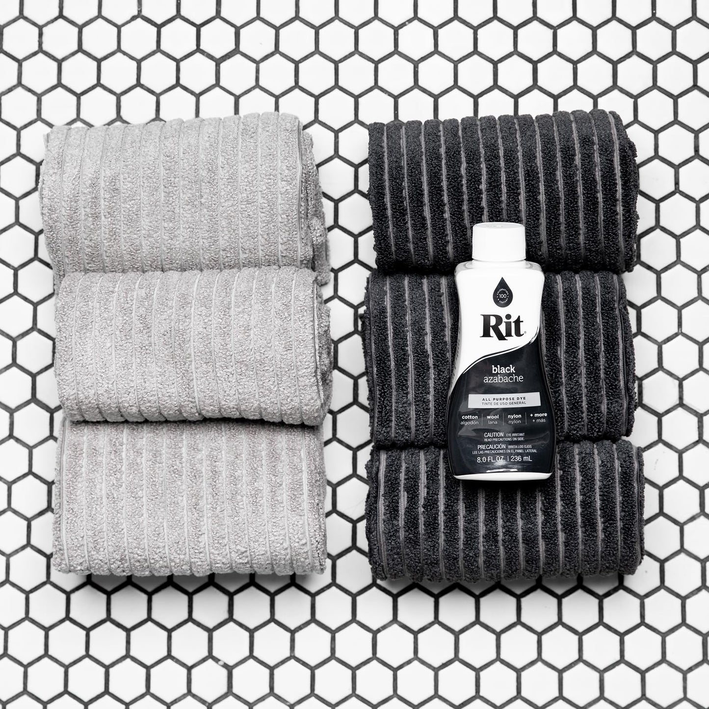 Rit Dye 88150 All Purpose Liquid Dye, Black, 8 Fl Oz (Pack of 1)