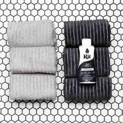 Rit Dye 88150 All Purpose Liquid Dye, Black, 8 Fl Oz (Pack of 1)