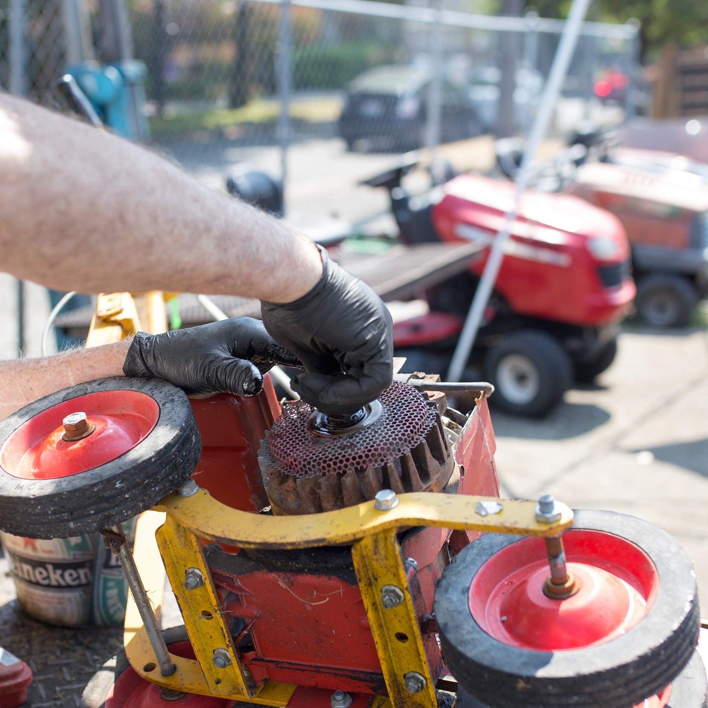 X3 Black Nitrile Disposable Industrial Gloves 3 Mil, Latex/Powder-Free, Food-Safe, Non-Sterile, Textured, X-Large, Box of 100