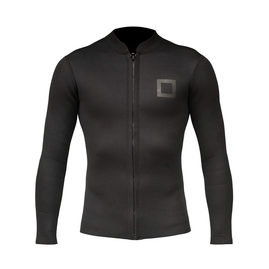 Surf Squared Men's Wetsuit Top Jacket 2mm or 3mm - Neoprene Long Sleeve for Warmth & Comfort, Extended Back Flap - Ideal for Surfing, Snorkeling & Watersports - 2X-Large - 3MM