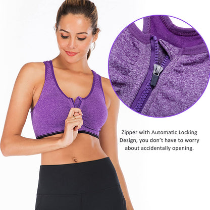 YEYELE Medium Support and Removable Pad Tank Top Racerback Post Surgery Sports Bras for Women