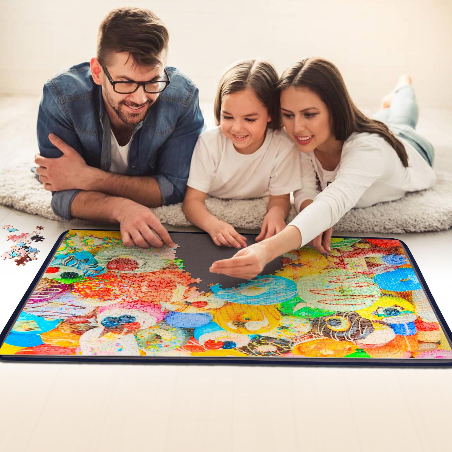 Tektalk 1000 Pieces Jigsaw Puzzles for Teens & Adults (Donut Feast)