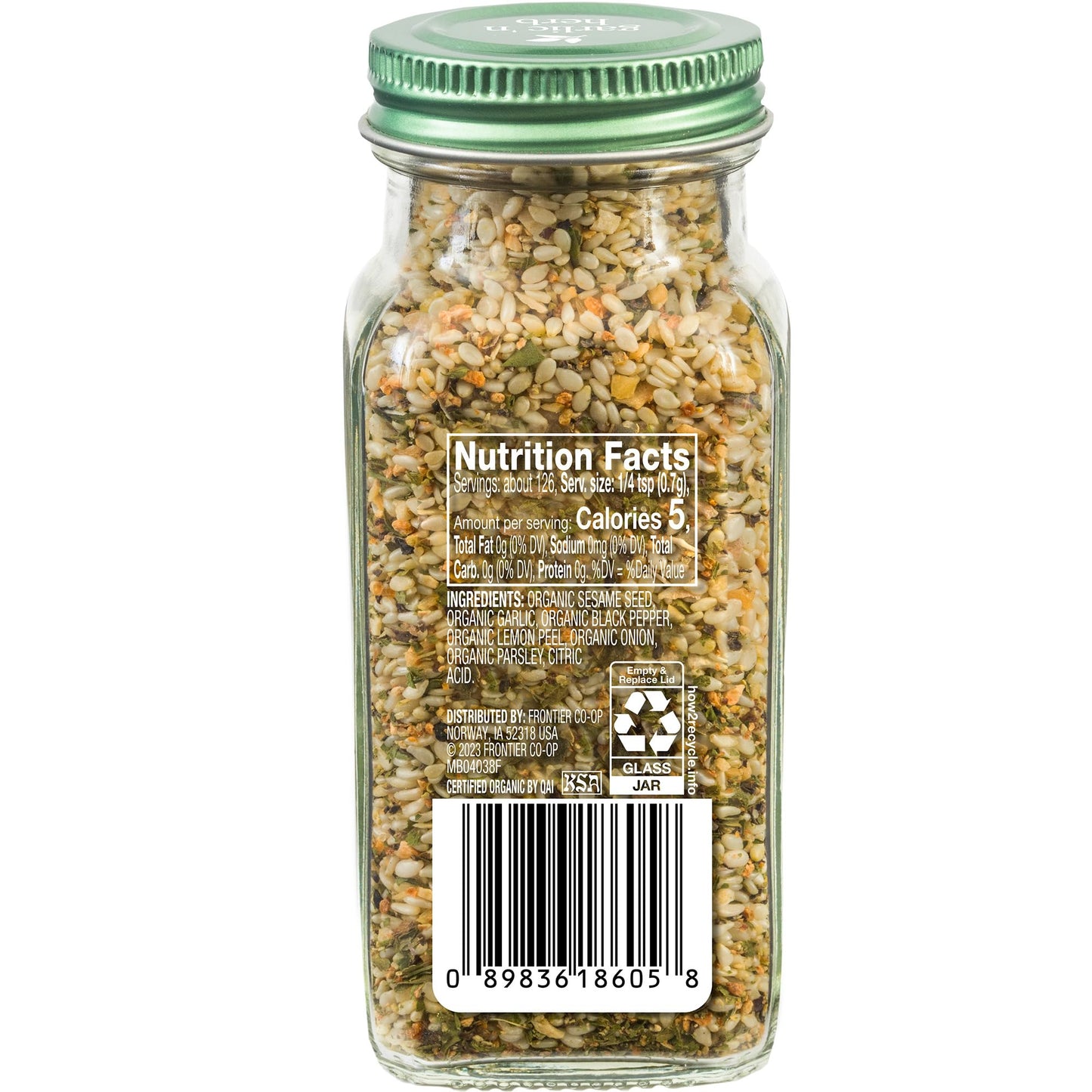 Simply Organic Garlic 'N Herb Salt-free Spice Blend, 3.1 Ounce Jar, Light Lemon Zest, Great on Veggies, Chicken Fish and More