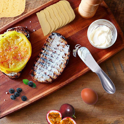 WoneNice Spreader Knife Set, 4-Piece Cheese and Butter Spreader Knives, One-piece Stainless Steel, Gifts for Birthday/Parties/Wedding/Bridal Shower/Housewarming/Thanksgiving/Christmas