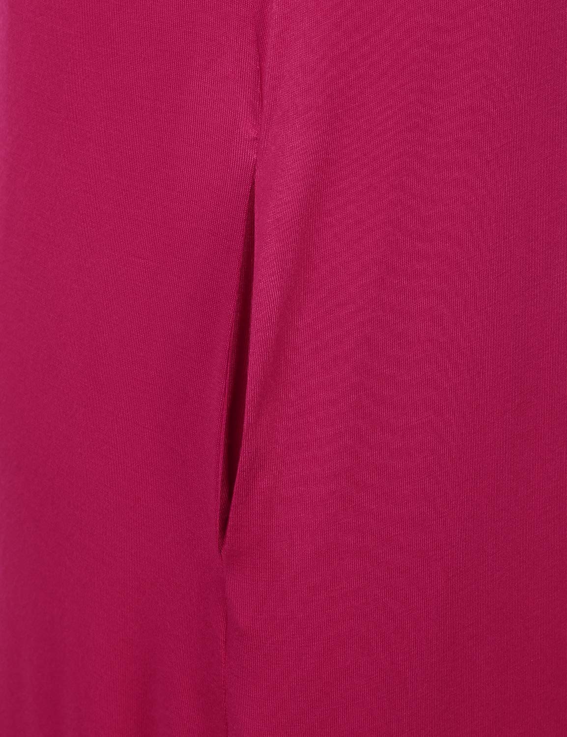 danibe Women's Casual Loose Fit Long Cami Maxi Dress with Pockets Magenta XS