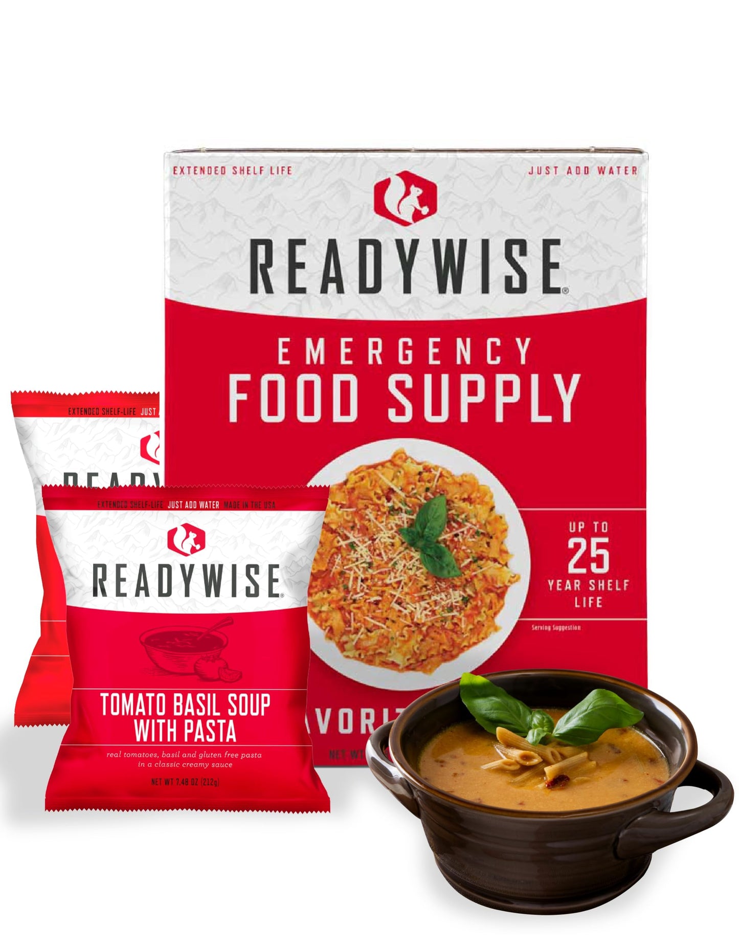 ReadyWise Emergency Food Supply - 18 Servings Favorites Box, Survival Food Kit with Freeze Dried Prepper Food & Dehydrated Meals, Camping Essentials for Backpacking & Hiking, up to 25 Year Shelf Life