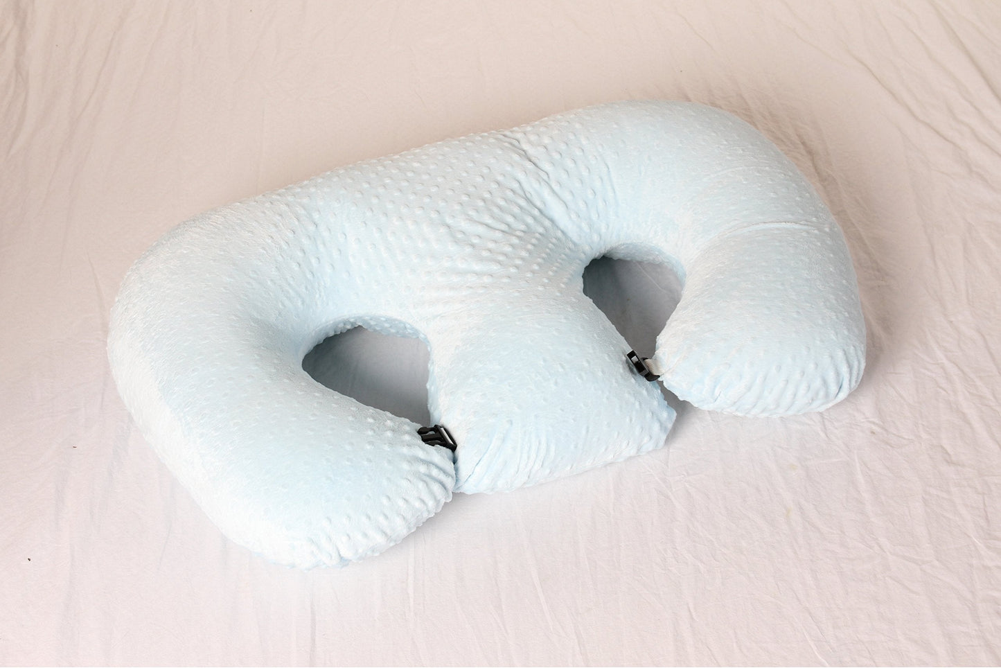 Twin Z Pillow Blue - Breastfeeding, Bottlefeeding, Tummy Time, Reflux, Support and Pregnancy! No Foam! The Ultimate Baby Essentials! The Best in Twins Baby Gear!