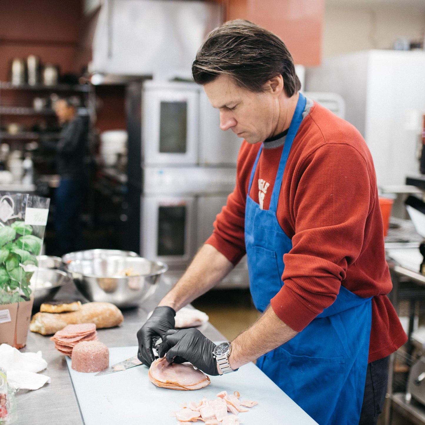 X3 Black Nitrile Disposable Industrial Gloves 3 Mil, Latex/Powder-Free, Food-Safe, Non-Sterile, Textured, X-Large, Box of 100